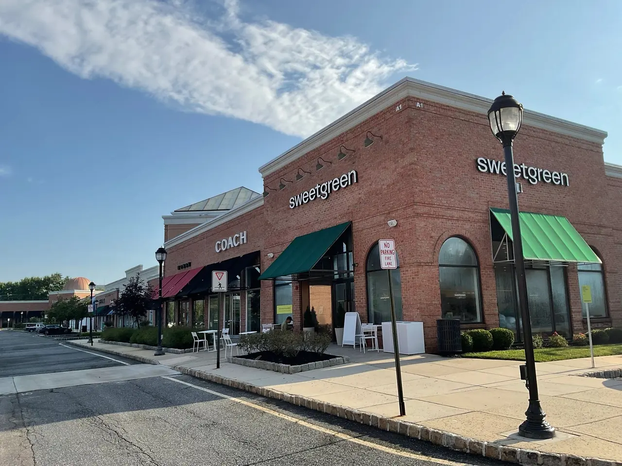 Brick retail storefront